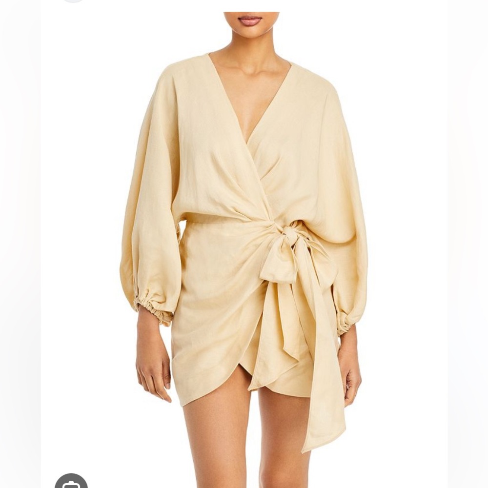 Significant other Kenna wrap linen mini dress